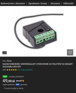 Pilot V2 FLEXY2 do bramy garażowej Beninca JIM3 – jaki odbiornik?