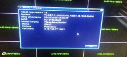 Zrzut ekranu z informacji o wersji firmware dla rejestratora Easy Cam EC-7016M.