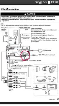 Clarion QY5002S - Anschließen einer CCD-Rückfahrkamera, Steckertyp Clarion QY5002S - Anschließen einer CCD-Rückfahrkamera, Steckertyp