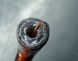Cewka Rogowskiego domowej produkcji Cewka Rogowskiego domowej produkcji