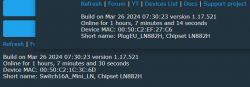 Screenshot displaying connection data for two network devices.