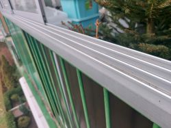 Montaż anteny CB bez przeciwwag na zabudowanym balkonie