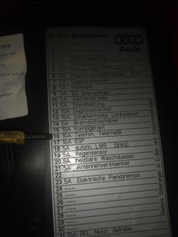 Audi A6 C6 2,4b 2006r - Wysoki pobór prądu, usterka bezpieczników, poszukiwanie schematu