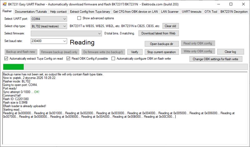 Beken BK7231/BK7252 SPI flashing and recovery - new flasher tool and protocol specs