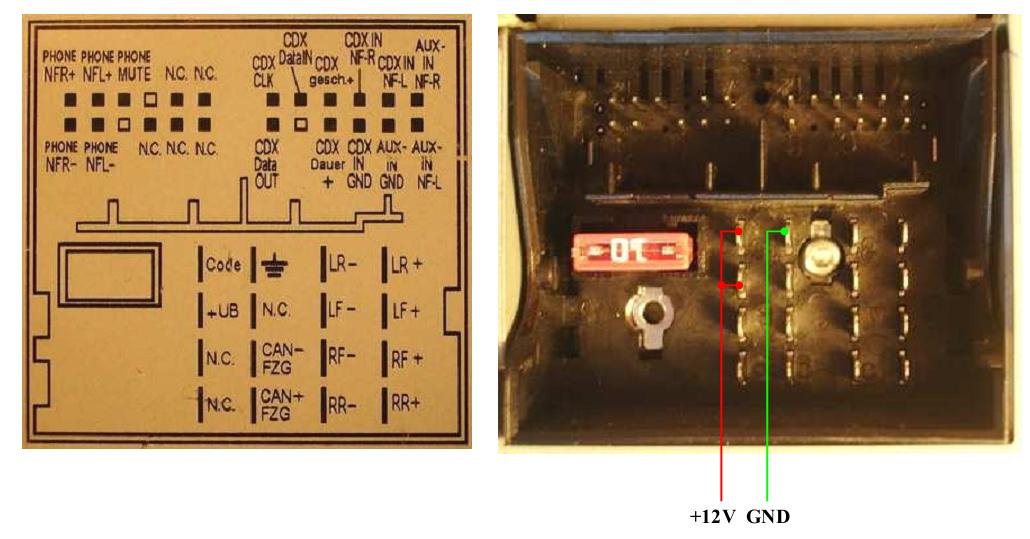 RNS 510 - Jak uruchomic radio w domu przy wykorzystaniu zasilacza?