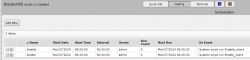 Screenshot of the Scheduler settings in RouterOS.