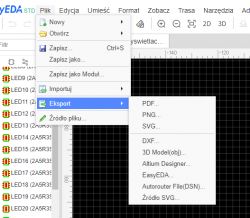 Generowanie plików produkcyjnych w EasyEDA z pliku .json.