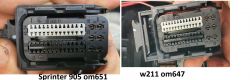 Mercedes/Sprinter/906 swap - pin out sterowników do Mercedes Sprinter 906 om6