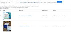Screenshot of an IoT devices list showing two devices in a table.