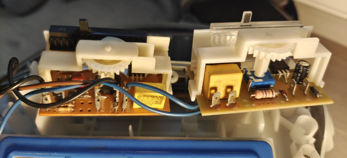 Podłączenie płytki sterującej odkurzacza Electrolux