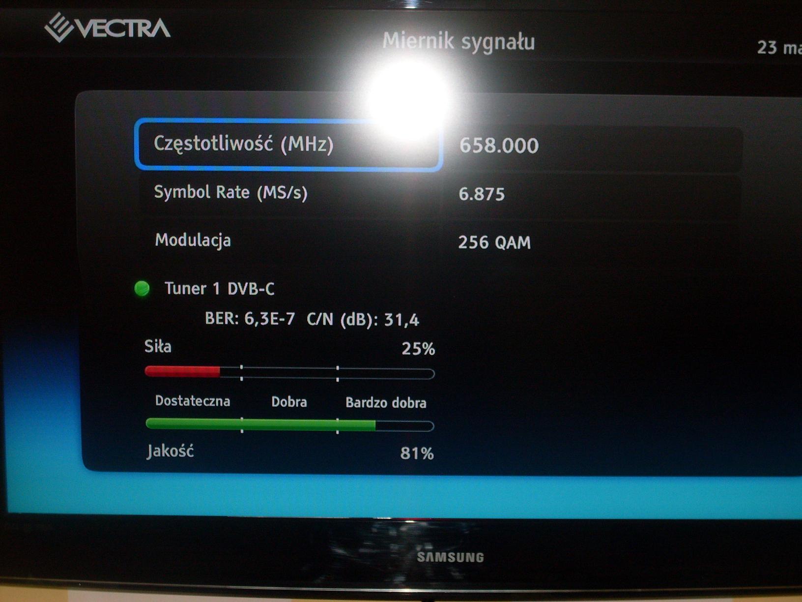 Instalacja Vectra słaby sygnał i zanikający internet