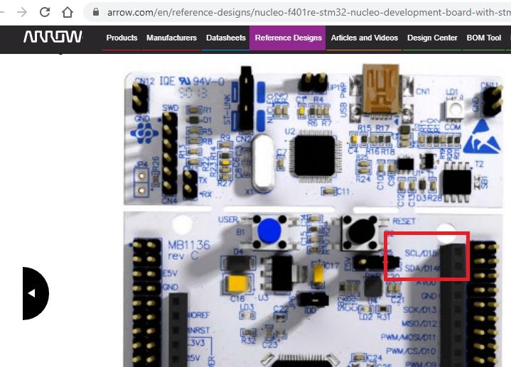 nucleo f446re i2c pins nucleo f446re i2c pins