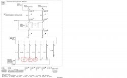 Schemat elektryczny podgrzewacza kabiny w Mitsubishi Outlander 2019