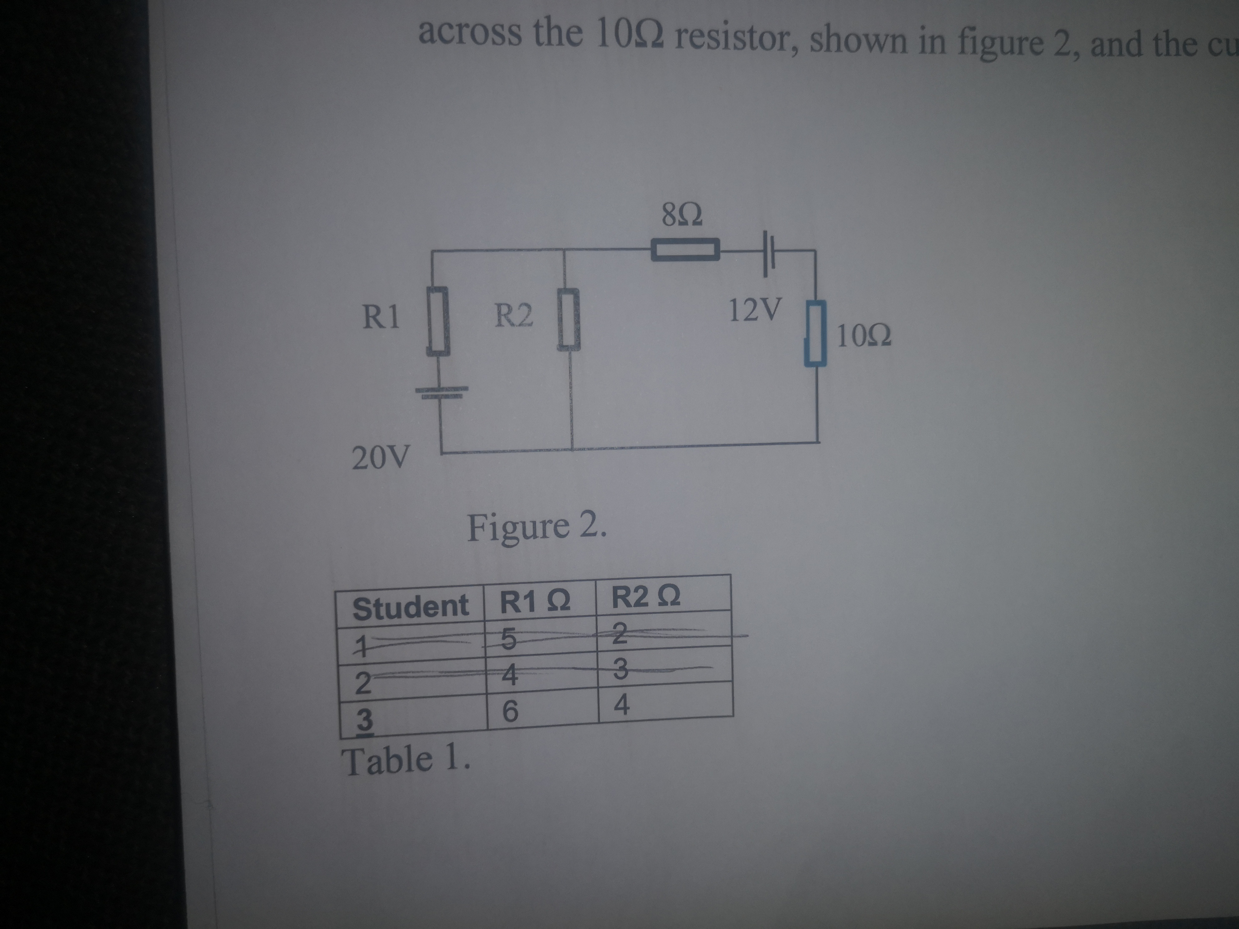 Apply Thevenin's theorem to find the voltage drop across the 10 ohm