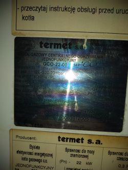 Instrukcja serwisowa kotła termet unico gco 22 00