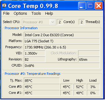 dziwne pokazywanie taktowania procesora