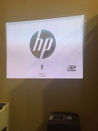 HP Projection Companion - Kaszka na ekranie, nie gaśnie logo HP