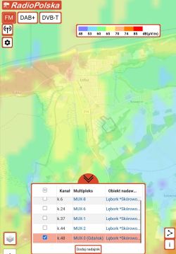 Jaka antena combo DVB-T2 do przyczepy w Łebie na nadajnik Gdańsk 100 km?
