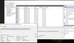 Podgląd zdarzeń systemu Windows z błędami związanymi z usługą NVIDIA.