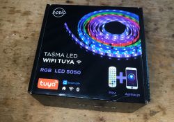 Appio Strip 7331 LED Strip Packaging Packaging of Appio Strip 7331 RGB LED with WiFi and Bluetooth controller.