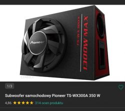 Jakie kable do subwoofera Pioneer TS-WX300A wybrać?