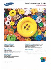 Samsung 360 - Brudzi, pionowy pas po regeneracji w CLX-3305