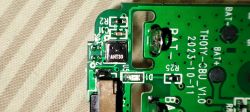 PCB with AHT30 Sensor Close-up of a PCB with AHT30 component and markings TH01Y-CBU_V1.0.