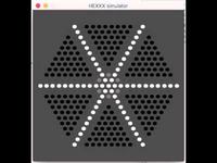 Konsola dla trzech graczy na diodach RGB