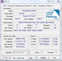 E2220 2,98 - 3,06Ghz - Czy można dalej kręcić? E2220 / zasil 500W