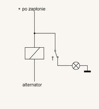 Załączony przekaźnik. - Czy przekaznik rozładuje akumulator.