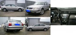 Zdjęcia samochodu Volkswagen Passat B5 z zewnątrz i wnętrza.