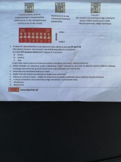 Napęd do bramy przesuwnej MaxGate - ustawienie fotokomórki