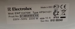 Electrolux EWF10470W - Błąd E51, opłacalność naprawy vs zakup nowej pralki