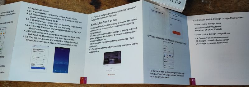 Zigbee Switch Manual with Smart Life App User manual for Zigbee light switch with Smart Life app.