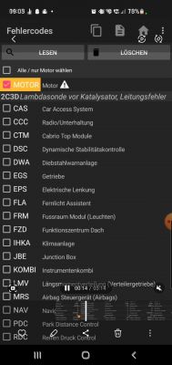 BMW 120i E88 N43 - Błąd 2C3D, wymiana czujnika NOx, kontrola sygnału sondy lambda (SLU 4.9)