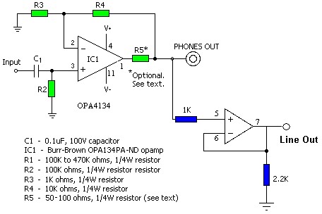 Prosty wzmacniacz słuchawkowy