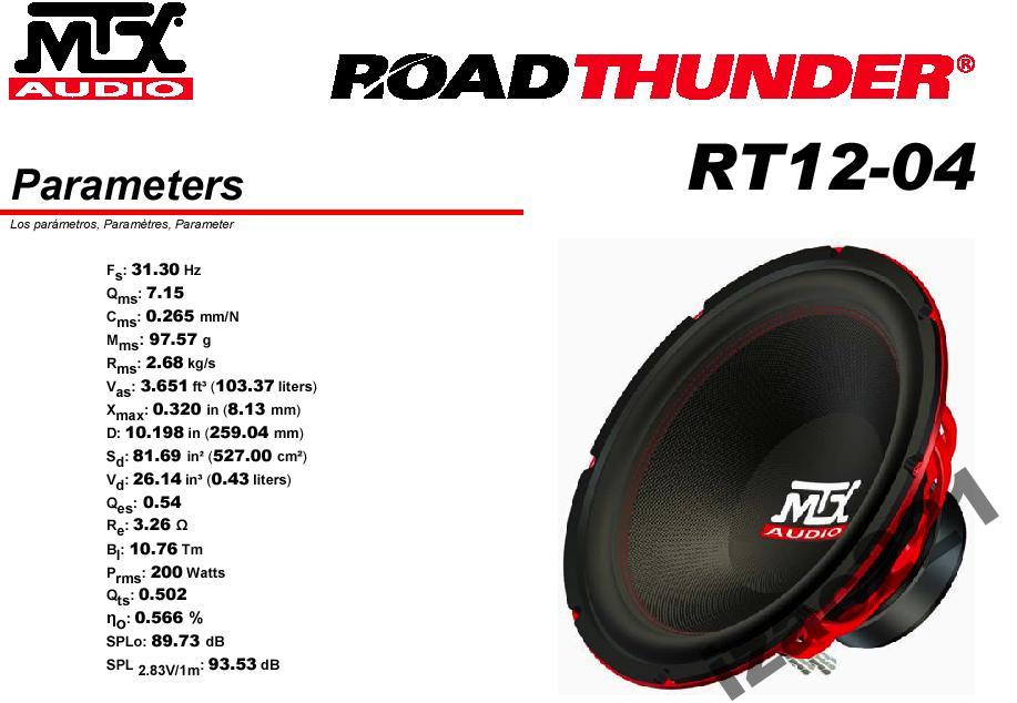 Короб для mtx rt12 04