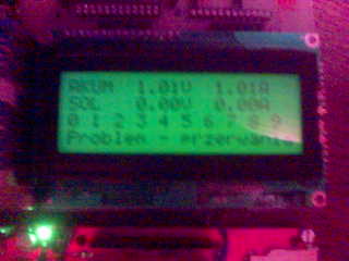 LCD 4x20 z przesuwanym i migającym kursorem w 4 wierszu