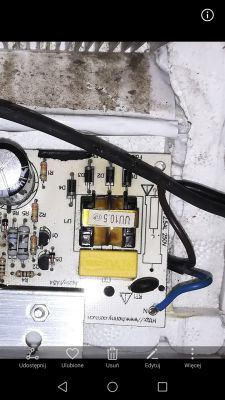 Filtr UU10.5 do zasilacza lodówki Ezetil E32M - jaka wartość indukcyjności i sposób montażu?