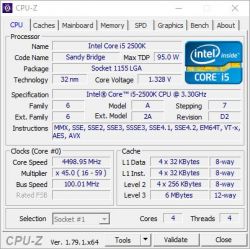 Jakie napięcie jest bezpieczne dla i5 2500k OC 4.5 GHz?