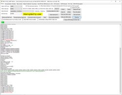 Screenshot of BK7231 Easy UART Flasher with “Interrupted by user” message