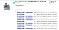 Zdjęcie strony internetowej przedstawiającej mocowanie przełącznika piekarnika Samsung.