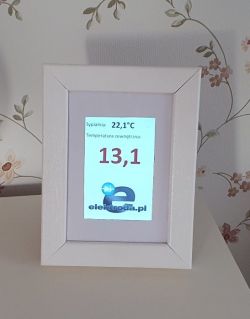 A thermometer for the bedroom in the form of a frame