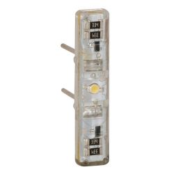Płytka drukowana z elementami elektronicznymi w tym LED i diodami prostowniczymi.