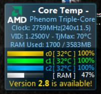 Jak podkręcić AMD Phenom X3 8650 2.3GHz na płycie GA-M720-US3?
