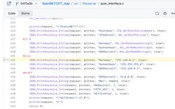 C code snippet from json_interface.c defining network data in JSON format