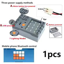 LED-Lichtsteuerung für Lego mit XN297LBW-Modul LED-Lichtsteuerung für Lego mit drei Stromversorgungsmethoden und Bluetooth-Steuerung.
