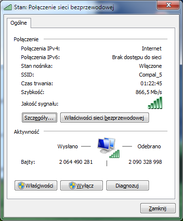 How to check the parameters in the UPC Connect Box Compal modem