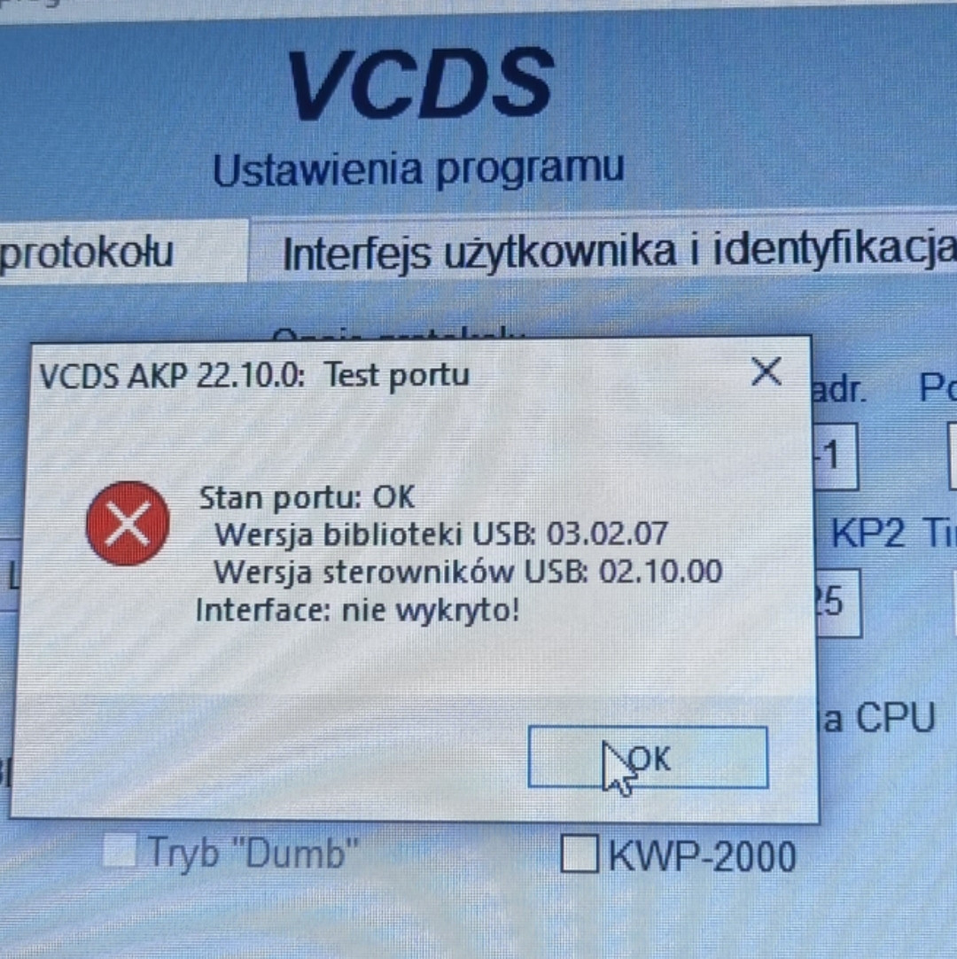 VCDS Interface Not Detected Solutions for Original Cable & USB Driver Issues