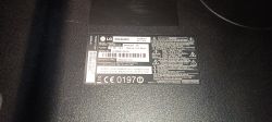 Model Label on LG TV 60LA620S Label on an LG TV with model 60LA620S and serial number 401MAFX5E450.